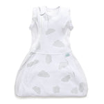 Purflo Swaddle To Sleep Bag 0.5 Tog 0-4m - Cotton Clouds
