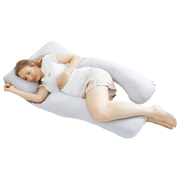 B.LOVE Organic Cotton XXL Maternity & Nursing Pillow - Mineral Grey