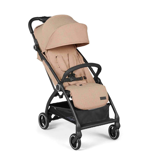 Ickle Bubba Aries Auto Fold Compact Stroller - Biscuit