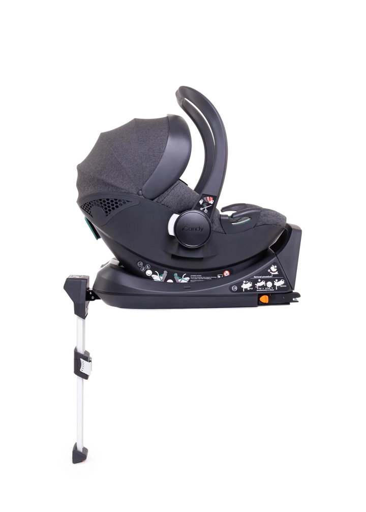 iCandy Peach 7 Complete Bundle with iCandy Cocoon Car Seat & Base – Granite (AINR Exclusive)