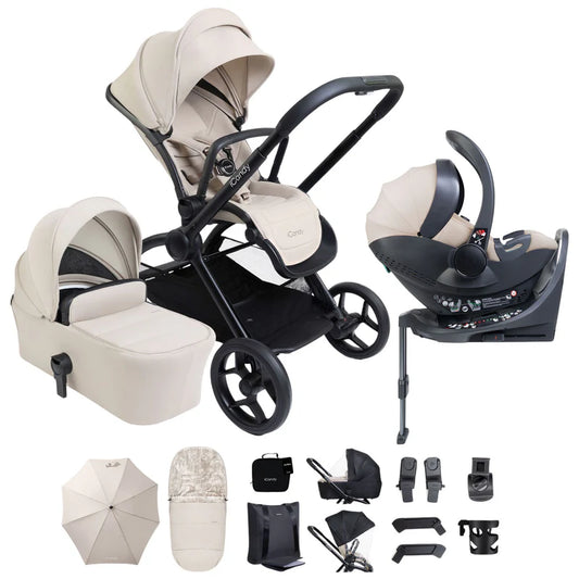 iCandy Core2 Complete 360 Car Seat Travel System Bundle - Sandstone