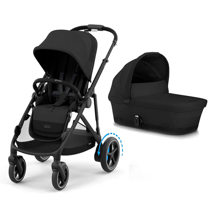 Cybex E-Gazelle S Pushchair - Moon Black