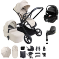 iCandy Core2 Travel System with Maxi-Cosi Pebble 360 Pro2 & FamilyFix 360 Pro Base - Sandstone