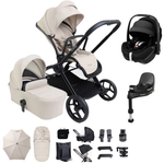iCandy Core2 Travel System with Maxi-Cosi Pebble 360 Pro2 & FamilyFix 360 Pro Base - Sandstone