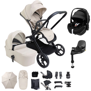 iCandy Core2 Travel System with Maxi-Cosi Pebble 360 Pro2 & FamilyFix 360 Pro Base - Sandstone