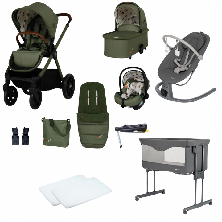 Cosatto Giggle 4 Everything Travel System + Bebeconfort Home Bundle - Hoglet