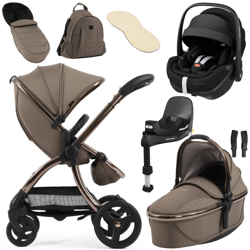 egg3 Luxury Bundle with Maxi-Cosi Pebble 360 Pro2 Car Seat - Mink