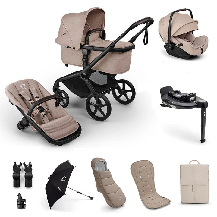 Bugaboo Fox 5 Renew Ultimate Newborn Otter Travel System  - Desert Taupe