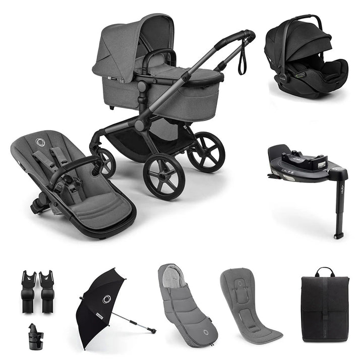 Bugaboo Fox 5 Renew Ultimate Newborn Otter Bundle - Moon Grey