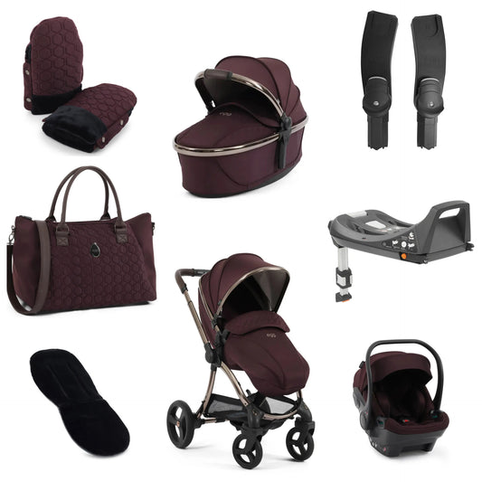 egg3 Travel System Bundle - Mulberry