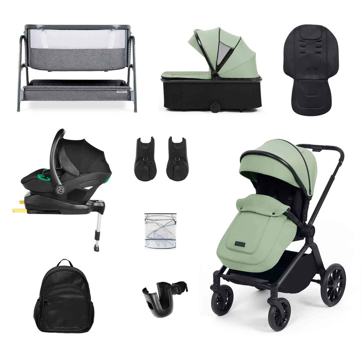 Ickle Bubba Altima Travel System & Home 14 Piece Bundle - Sage