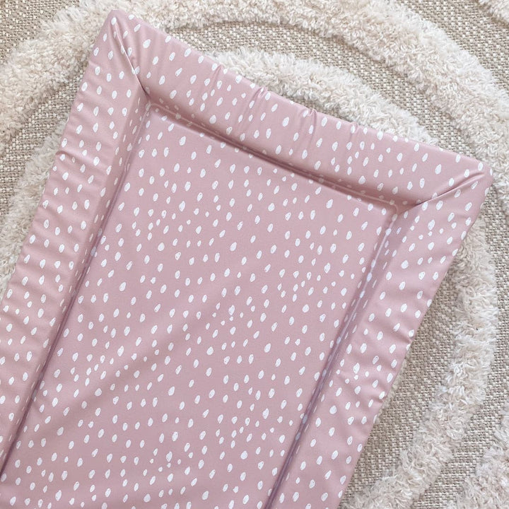 Bobbin & Bumble Standard Changing Mat – Dusky Pink Spots Print