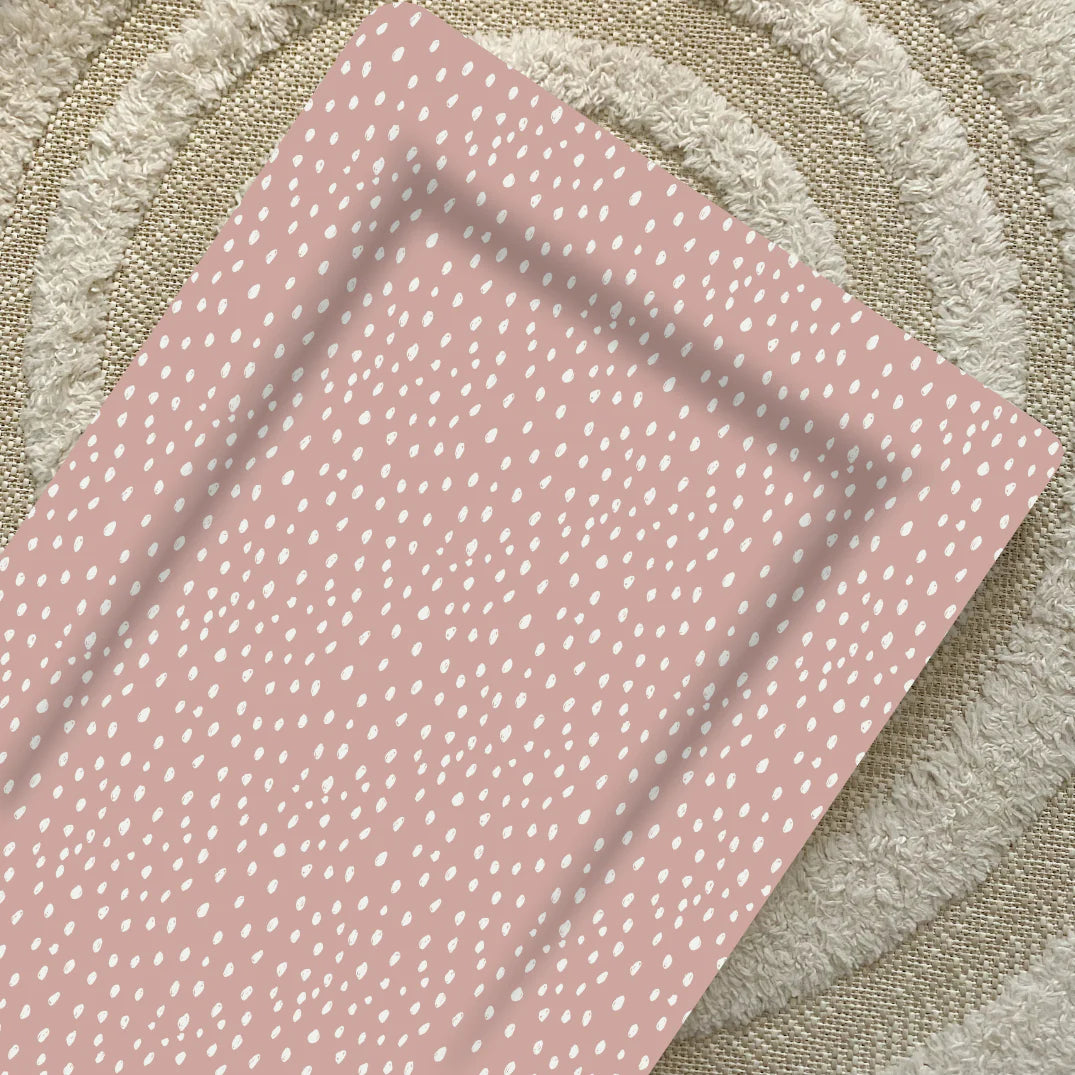 Bobbin & Bumble Standard Changing Mat – Dusky Pink Spots Print