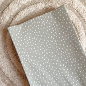 Bobbin & Bumble Anti-Roll Wedge Changing Mat – Sage Green Spotty Print