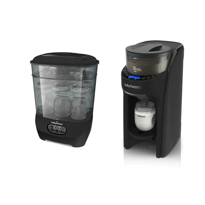 Baby Brezza Formula Pro & Steriliser Bundle - All Black