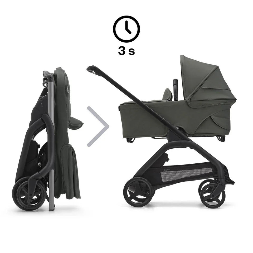 Bugaboo Dragonfly & Cybex Cloud T Ultimate Travel System Bundle - Forest Green