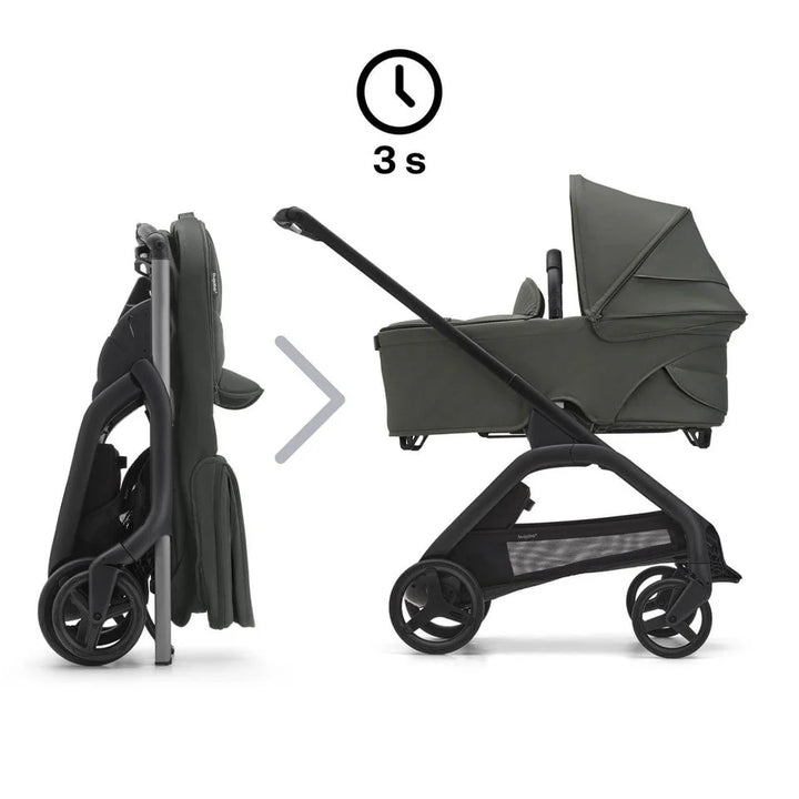 Bugaboo Dragonfly & Cybex Cloud T Ultimate Travel System Bundle - Forest Green
