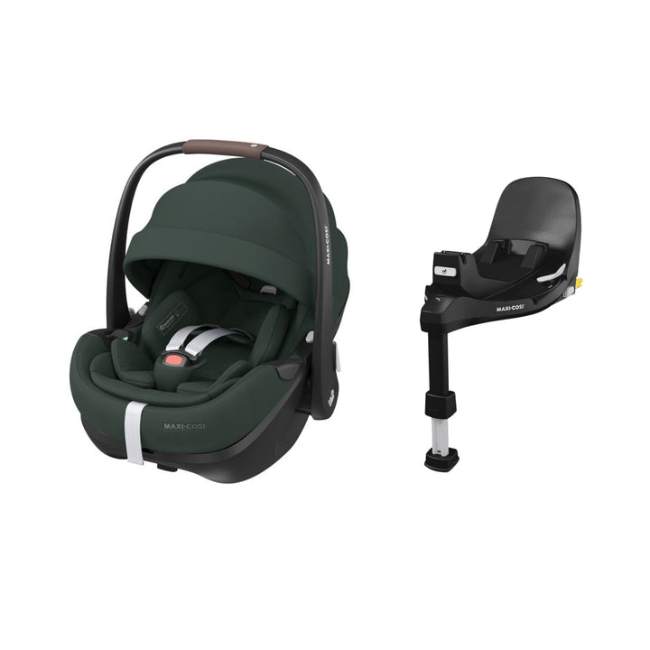 Maxi Cosi Pebble 360 Pro2 Car Seat and Base - Twillic Green