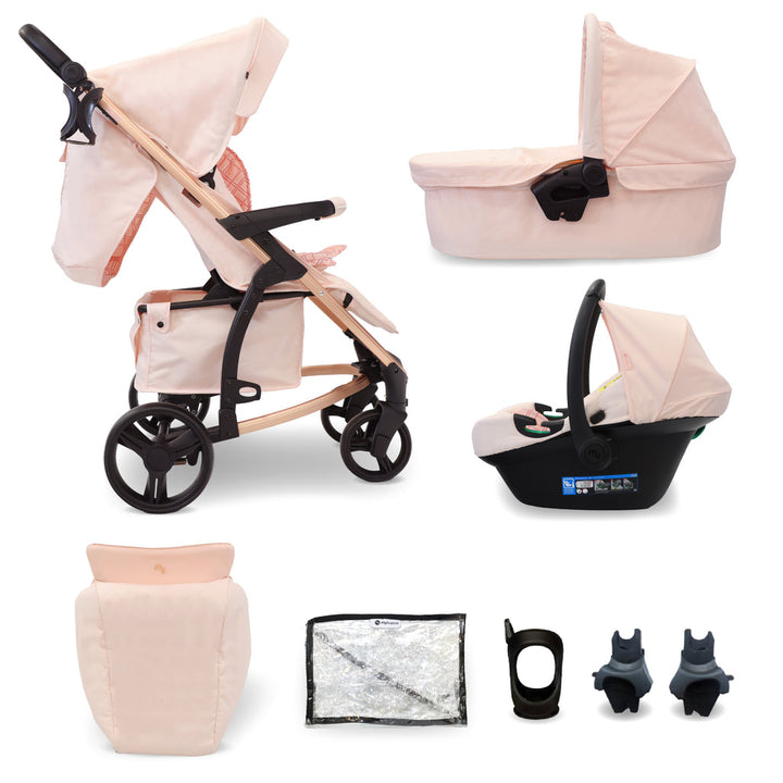 My Babiie MB200i 3-in-1 iSize Travel System - Pink Plaid