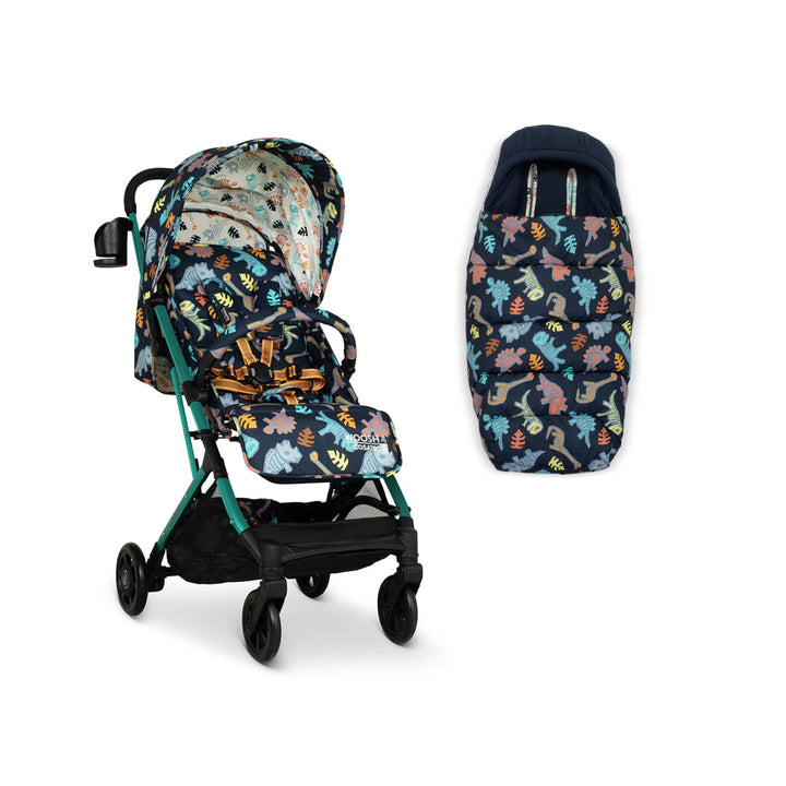 Cosatto Woosh 4 Stroller - Diggin' Dinos + Ultimate Footmuff