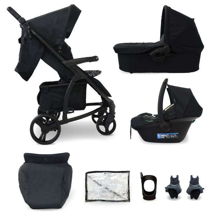 My Babiie MB200i 3-in-1 Travel System with i-Size Car Seat - Black Leopard