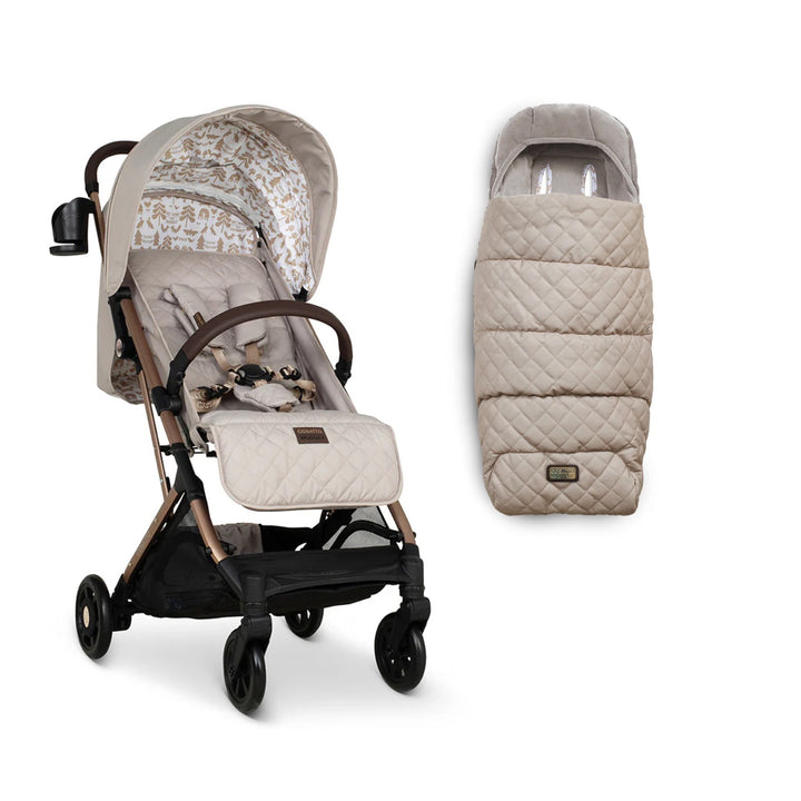 Cosatto Woosh 4 Stroller - Whisper + Ultimate Footmuff