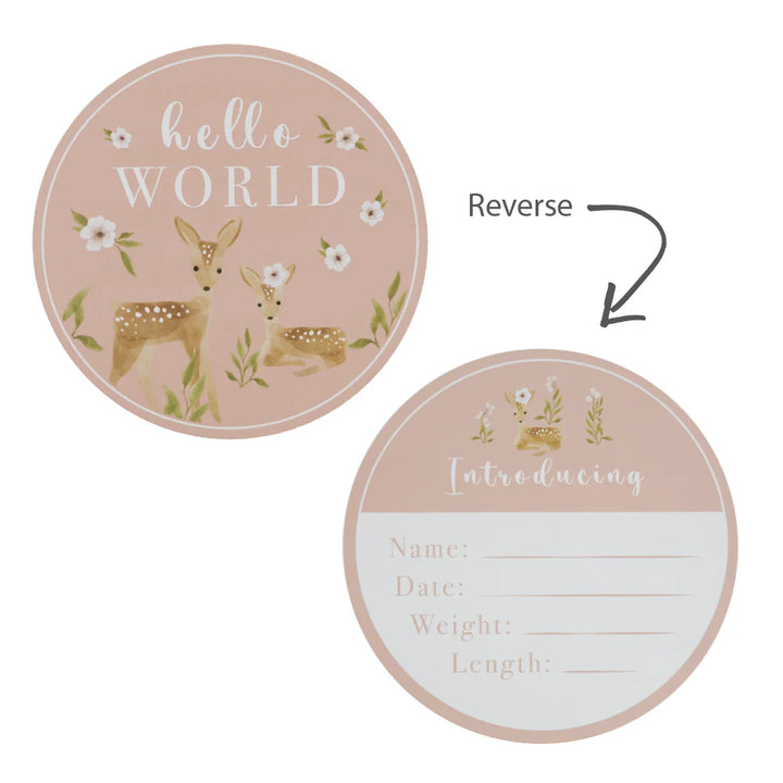 Living Textiles Hello World Gift Set - Dusty Rose Sophia’s Garden