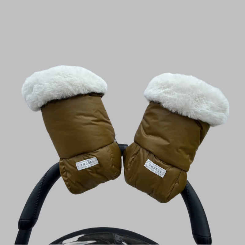 Hudoma Luxury Pram Gloves - Greenwich Green