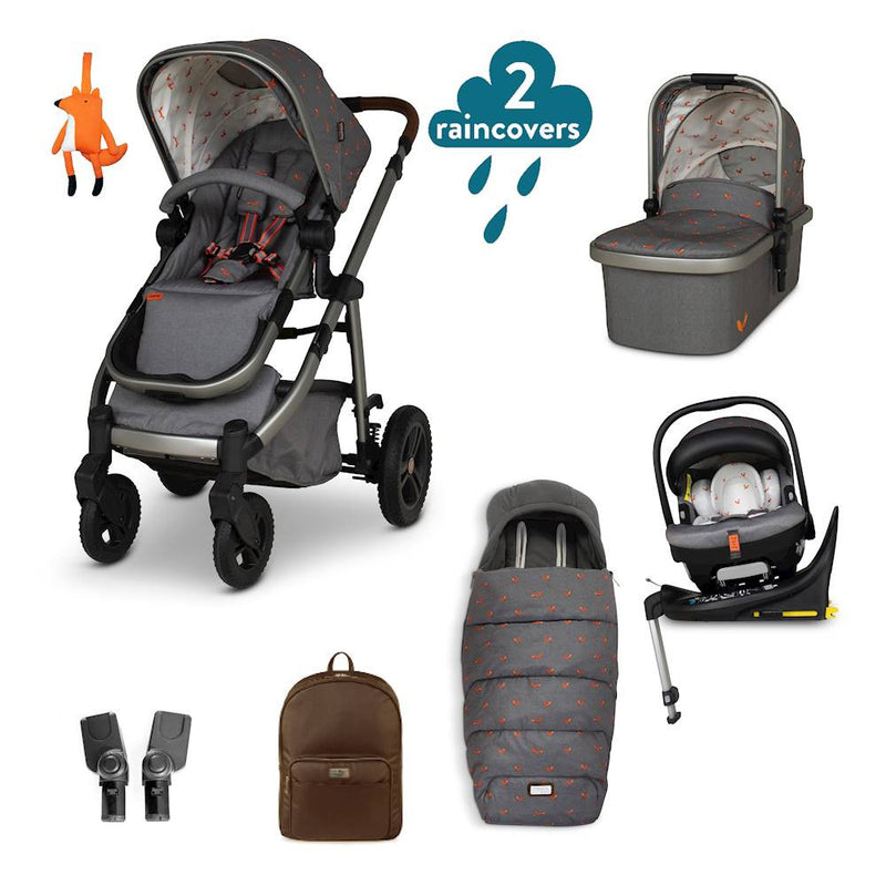 Cosatto Wow 3 Rotating Everything Travel System Bundle - Foxling