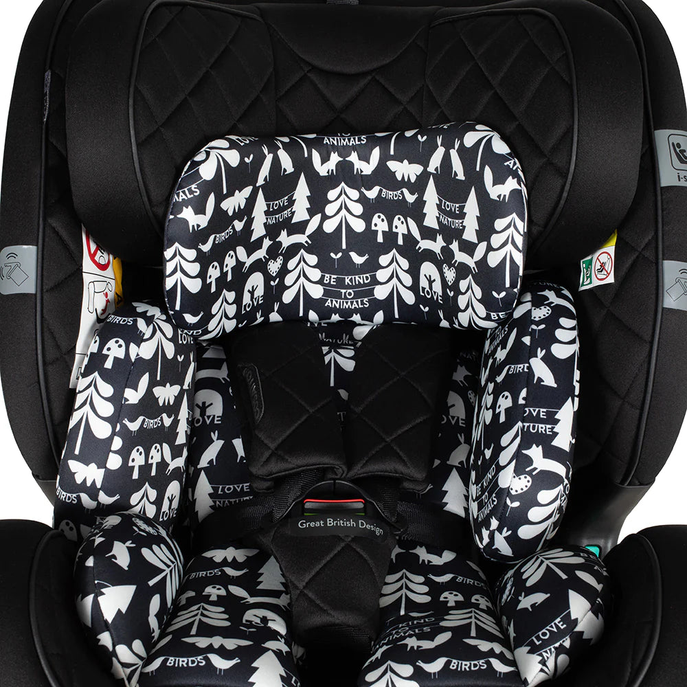 Cosatto All in All Ultra 360 Rotate i-Size Car Seat & On The Go Bundle - Silhouette