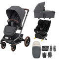 Maxi-Cosi Fame 9 Piece Bundle with Emerald 360 Pro Bundle - Twillic Graphite
