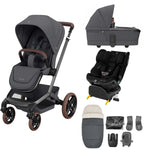 Maxi-Cosi Fame 9 Piece Bundle with Emerald 360 Pro Bundle - Twillic Graphite