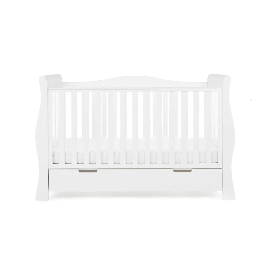 Obaby Stamford Luxe Sleigh 3 Piece Room Set - White