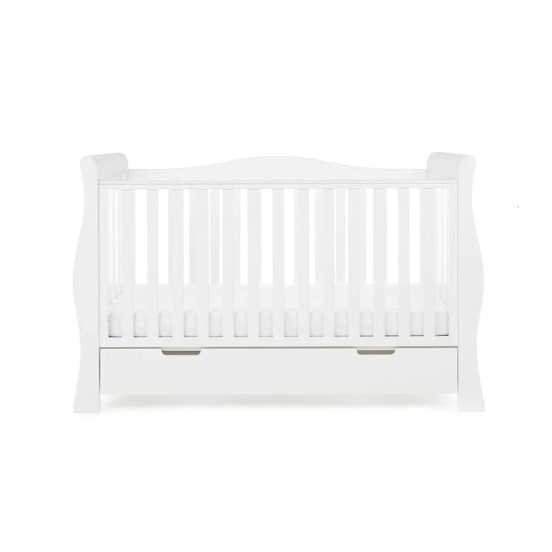 Obaby Stamford Luxe Sleigh 3 Piece Room Set - White