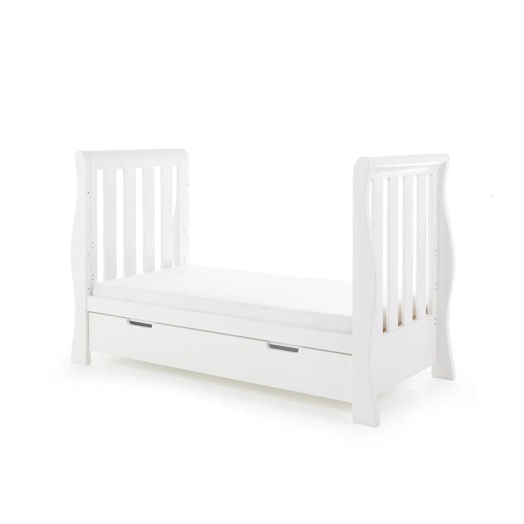 Obaby Stamford Luxe Sleigh 3 Piece Room Set - White
