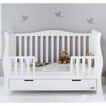 Obaby Stamford Luxe Sleigh 3 Piece Room Set - White