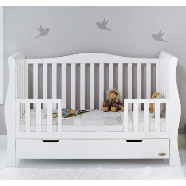 Obaby Stamford Luxe Sleigh 3 Piece Room Set - White