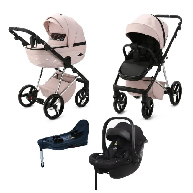 Mee-go Milano Quantum 4 in 1 Inc Isofix Travel System - Pretty in Pink