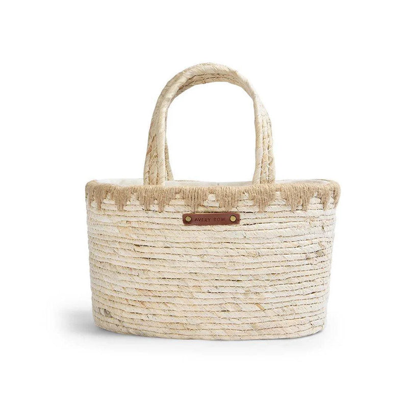 Avery Row Maize Changing Basket & Nappy Caddy Duo - Natural