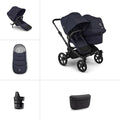 Bugaboo Donkey 6 Double Essential Stroller Bundle - Deep Indigo
