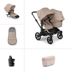 Bugaboo Donkey 6 Double Essential Stroller Bundle - Desert Taupe