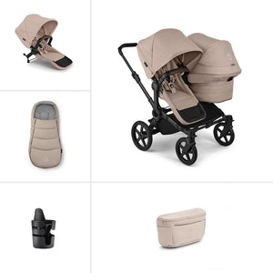 Bugaboo Donkey 6 Double Essential Stroller Bundle - Desert Taupe