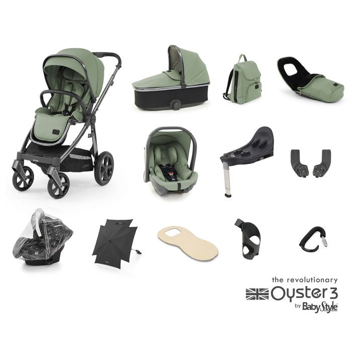 BabyStyle Oyster 3 Ultimate Bundle Spearmint + FREE ORGANISER WORTH £30!