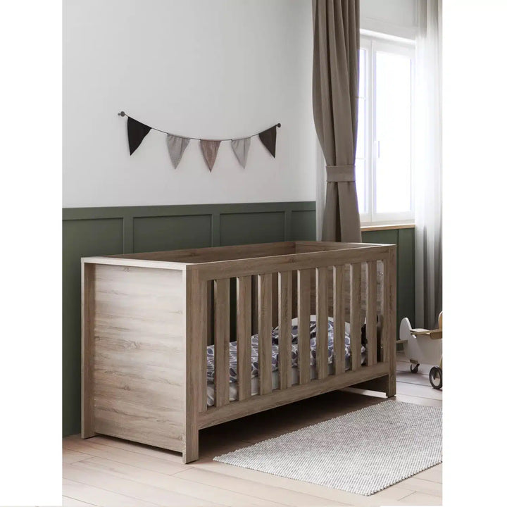 Little Acorns Ellesmere Cot Bed – Truffle/Oak