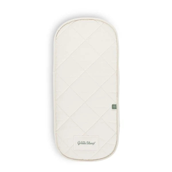 The Little Green Sheep Natural Moses Basket Mattress to fit Mamas & Papas Small Moses 30x66.5cm