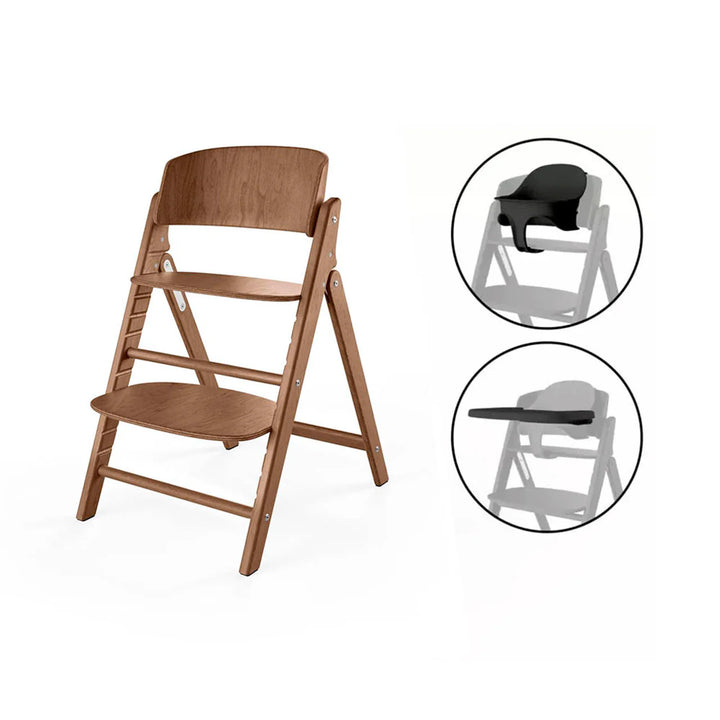 Cybex Click&Fold 3in1 Highchair - Dark Natural