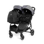 Ickle Bubba Venus Prime Twin Double Stroller Including Carrycot - Space Grey
