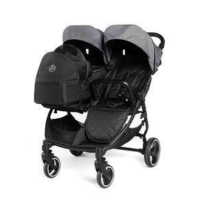 Ickle Bubba Venus Prime Twin Double Stroller Including Carrycot - Space Grey