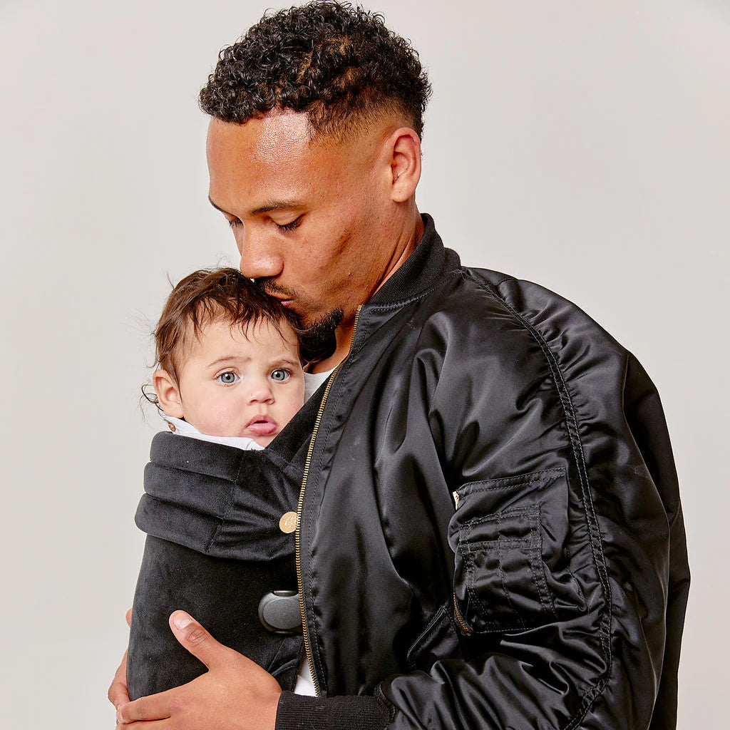 Bizzi Growin Nomad Air Velvet Print Baby Carrier – Panther Black