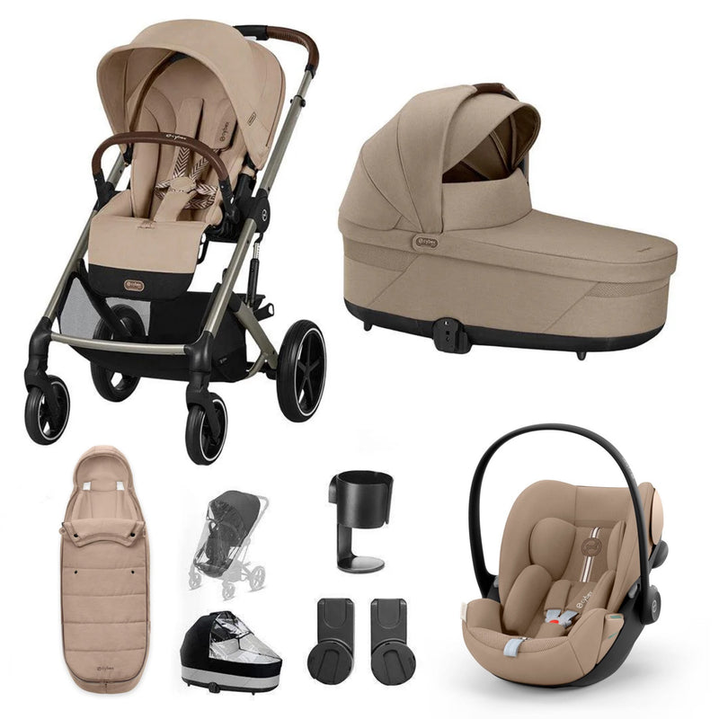 Cybex Balios S Lux + Cloud G Travel System Bundle - Almond Beige